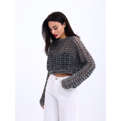 3958 TRİKO FİLE BOLERO-ANTRASİT 3958 TRİKO FİLE BOLERO-ANTRASİT