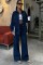 Gömlek Ve Palazzo Pantolon Klasik Denim Takım 10070 Gömlek Ve Palazzo Pantolon Klasik Denim Takım 10070