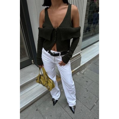 Cynthia Cut Out Triko Hırka 5116-23 Cynthia Cut Out Triko Hırka 5116-23