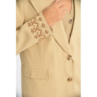 Leomie Nakışlı Blazer Ceket 6106 Leomie Nakışlı Blazer Ceket 6106