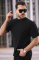 Erkek Kısa Kollu örgü Kumaş Bisiklet Yaka T-shirt