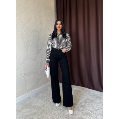 Siyah Comfy Jeans Pantolon Siyah Comfy Jeans Pantolon