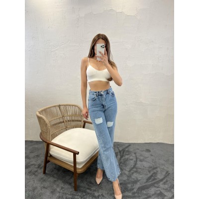 6373 DENİM SLIM PALAZZO FIT-MAVİ 6373 DENİM SLIM PALAZZO FIT-MAVİ