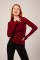 Uzun Kollu Basic Bordo Bluz Uzun Kollu Basic Bordo Bluz