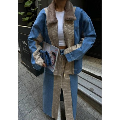 CHANEL GARNİLİ KOT MONT - Bej CHANEL GARNİLİ KOT MONT - Bej