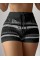 Kadın Belinden Bağlamalı Mini Triko Short