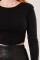 Ters Dikişli Basic Siyah Body Bluz Ters Dikişli Basic Siyah Body Bluz