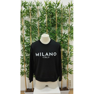 Erkek Uzun Kollu Bisiklet Yaka Milano Yazılı Iki Iplik Bluz Erkek Uzun Kollu Bisiklet Yaka Milano Yazılı Iki Iplik Bluz