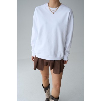 Düz SweatShirt - Beyaz Düz SweatShirt - Beyaz