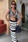 Çizgili Bikini Üst Ve Etek Triko Takım 10110 Çizgili Bikini Üst Ve Etek Triko Takım 10110
