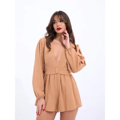 6528 TULUM ELBİSE-CAMEL 6528 TULUM ELBİSE-CAMEL