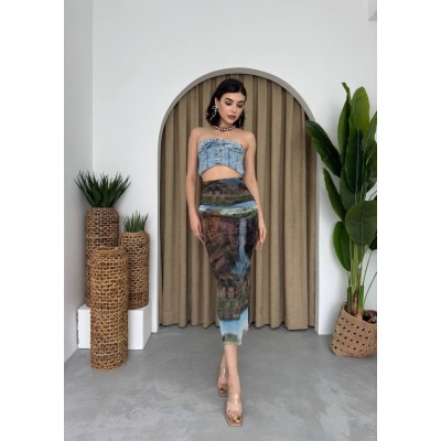 Lara Transparan Midi Etek Lara Transparan Midi Etek