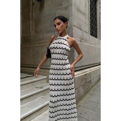 Melina Ajurlu Halter Yaka Elbise 2774 Melina Ajurlu Halter Yaka Elbise 2774