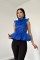 Saks Tüllü Bluz Saks Tüllü Bluz
