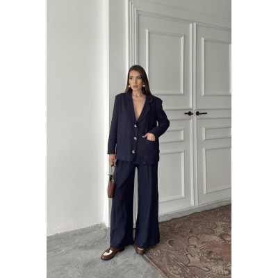 Lacivert Oversize Müslin Takım Lacivert Oversize Müslin Takım