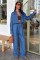 Denim Gömlek Plazzo Pantolon Takım 10163-08 Denim Gömlek Plazzo Pantolon Takım 10163-08