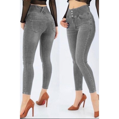 Yüksek Bel Likralı Jean Pantolon 90 Cm Yüksek Bel Likralı Jean Pantolon 90 Cm
