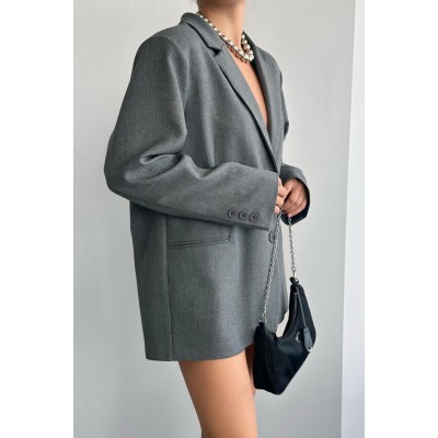 Oversize Ceket - Gri Oversize Ceket - Gri