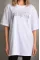 Unisex Taş Desenli Oversize T-Shirt - Beyaz Unisex Taş Desenli Oversize T-Shirt - Beyaz