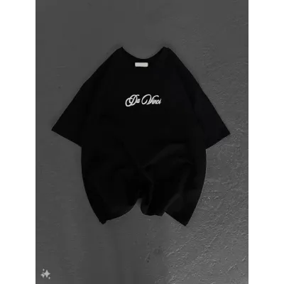 Unisex Baskılı Oversize T-Shirt - Siyah Unisex Baskılı Oversize T-Shirt - Siyah