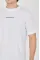 Unisex Jakar Kumaş Slim Fit T-Shirt - Beyaz