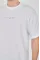 Unisex Jakar Kumaş Rahat Kol T-Shirt - Beyaz