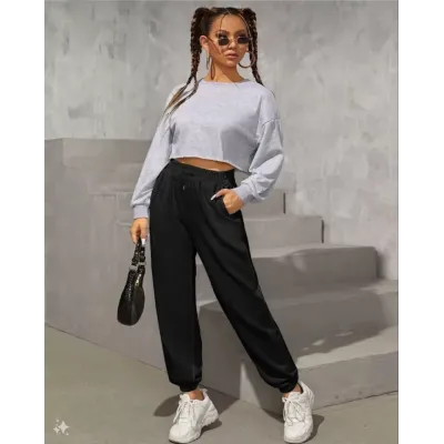 Unisex Basic Eşofman Altı - Siyah Unisex Basic Eşofman Altı - Siyah