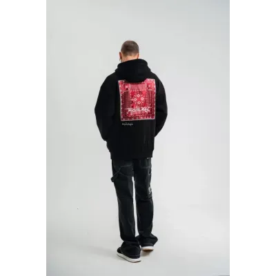 POLIZEI Premium Kalite Unisex Kapşonlu Dijital Patchli SweatShirt - Siyah POLIZEI Premium Kalite Unisex Kapşonlu Dijital Patchli SweatShirt - Siyah