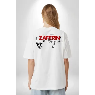 30 Ağustos Unisex Baskılı T-shirt - Beyaz 30 Ağustos Unisex Baskılı T-shirt - Beyaz