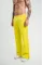 Unisex Boru Paça Baggy Eşofman Pantalon - Sari
