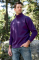Oversize Yarım Farmuarlı Yakalı Basic SweatShirt - Mor