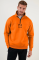 Oversize Yarım Farmuarlı Yakalı Özel Tasarım Basic SweatShirt - Turuncu Oversize Yarım Farmuarlı Yakalı Özel Tasarım Basic SweatShirt - Turuncu
