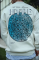 Üç İplik Bisiklet Yaka Baskılı SweatShirt - Beyaz