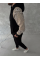 Üç İplik Penye Kapşonlu Parçalı SweatShirt - Siyah