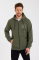 Unisex Tam Fermuarlı Kapşonlu Özel Tasarım SweatShirt - Haki