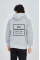 Unisex Tam Fermuarlı Kapşonlu Özel Tasarım SweatShirt - Gri