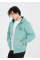 Unisex Tam Fermuarlı Kapşonlu Özel Tasarım SweatShirt - Mint Yeşili
