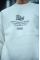 Kışlık Bisiklet Yaka Ön Ve Arka Baskılı SweatShirt - Beyaz