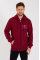 Unisex Tam Fermuarlı Kapşonlu Özel Tasarım SweatShirt - Bordo