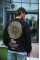 Kışlık Bisiklet Yaka Ön Ve Arka Baskılı SweatShirt - Siyah