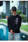 Uzun Kol Bisiklet Yaka Ön Ve Arka Baskılı SweatShirt - Siyah