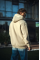 Üç İplik Penye Kapşonlu Basic SweatShirt - Bej