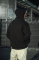 Üç İplik Penye Kapşonlu Basic SweatShirt - Siyah