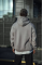 Üç İplik Penye Kapşonlu Basic SweatShirt - Boyalı Gri