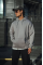 Üç İplik Penye Kapşonlu Basic SweatShirt - Boyalı Gri