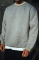 Kışlık Bisiklet Yaka Üç İplik Basic SweatShirt - Gri