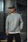 Kışlık Bisiklet Yaka Üç İplik Basic SweatShirt - Gri