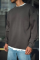 Kışlık Bisiklet Yaka Üç İplik Basic SweatShirt - Antrasit