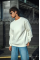 Kışlık Bisiklet Yaka Üç İplik Basic SweatShirt - Beyaz