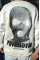 Kışlık Bisiklet Yaka Baskılı SweatShirt - Beyaz